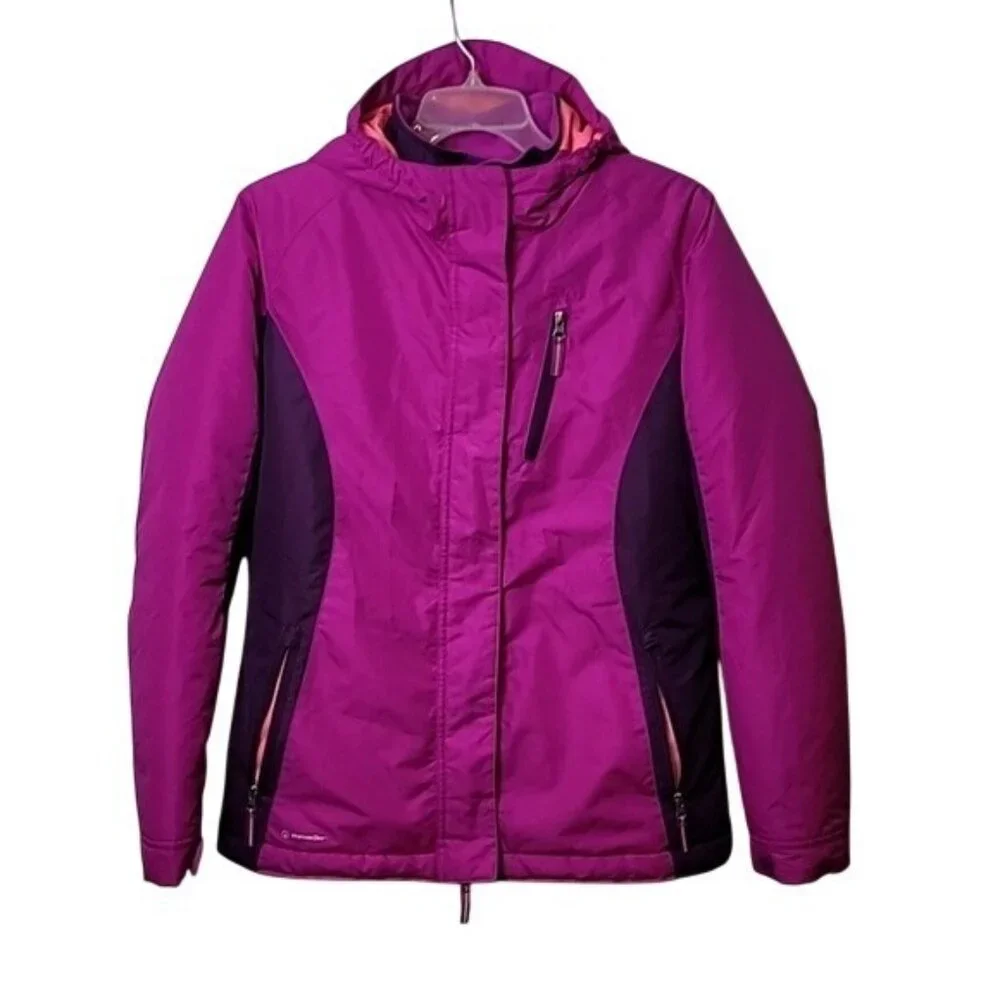 Girls Champion C9 3-in-1 Water & Wind Resistant Jacket/Coat. Pink & Purple XL